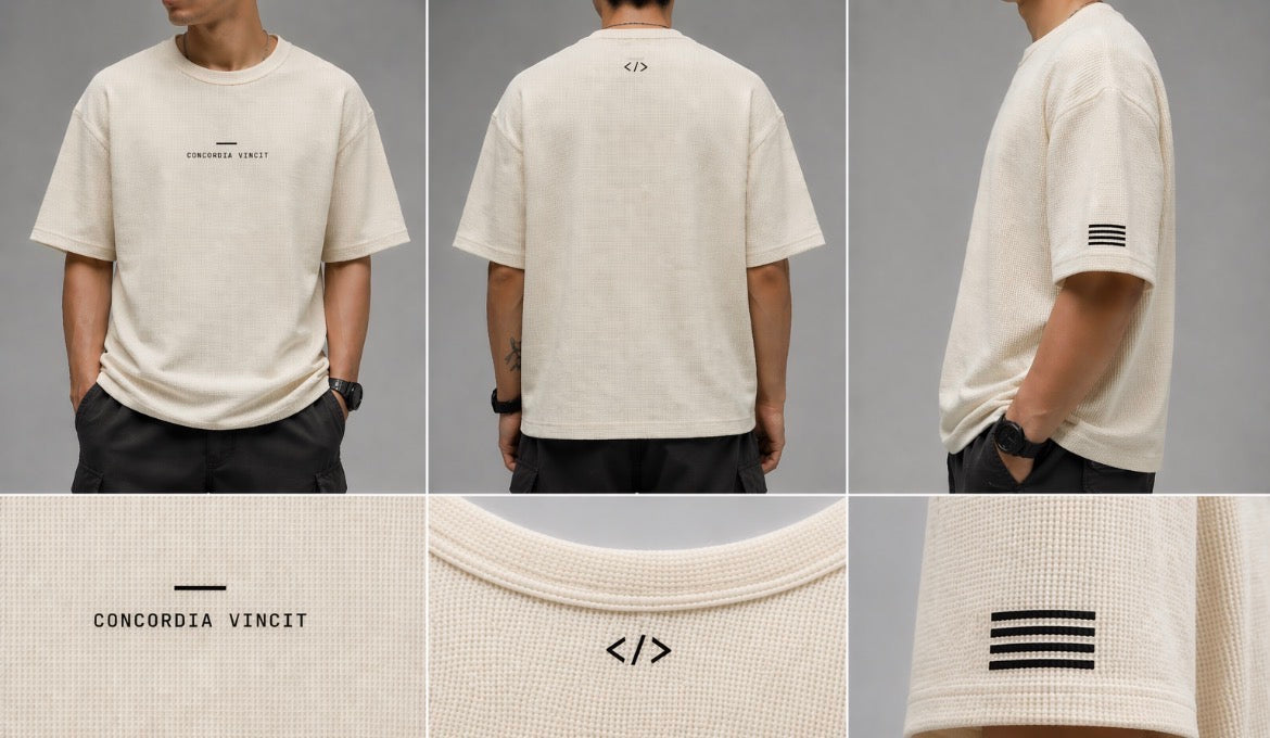 Waffle Tee - Concordia Vincit